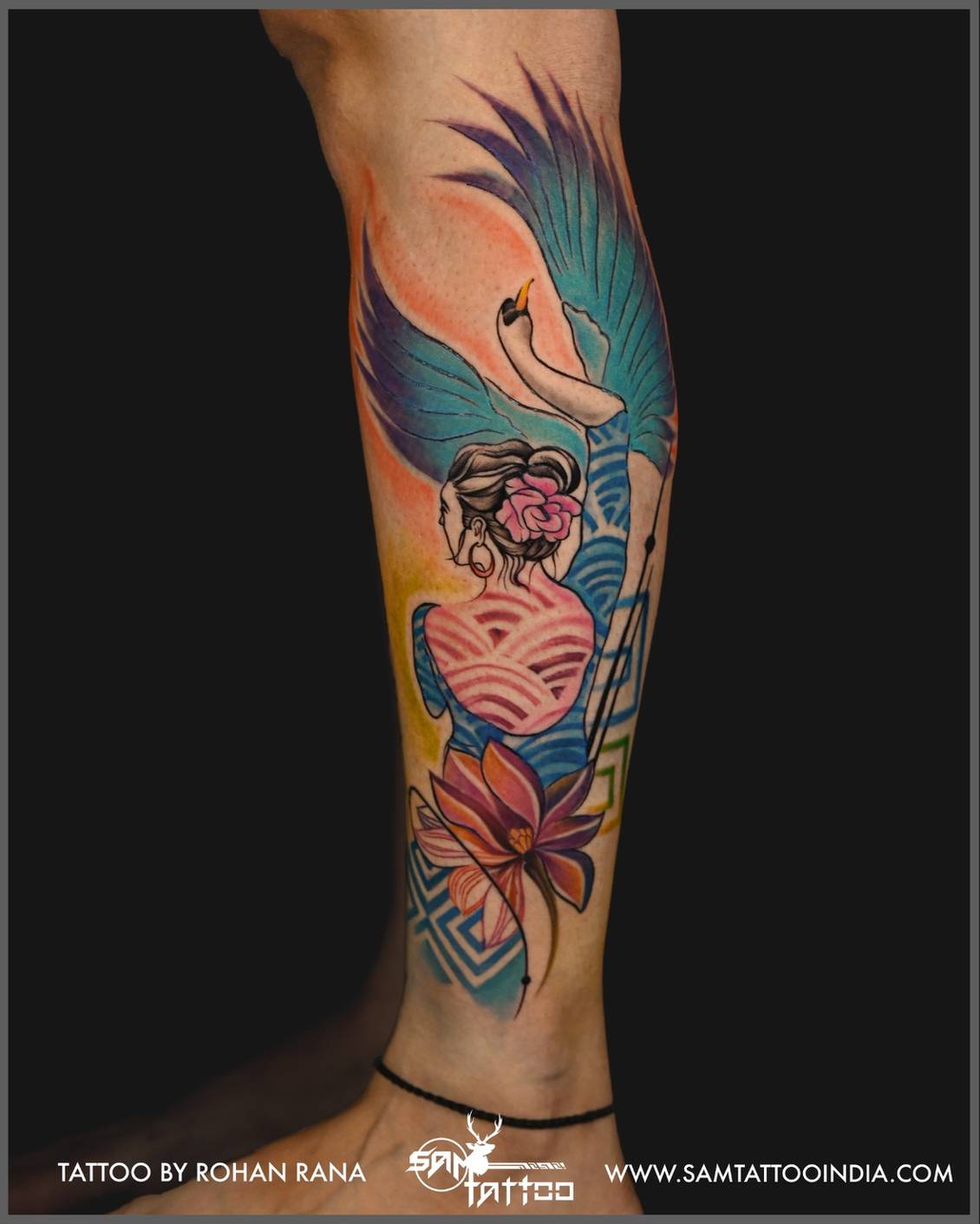 colored tattoo designs for men