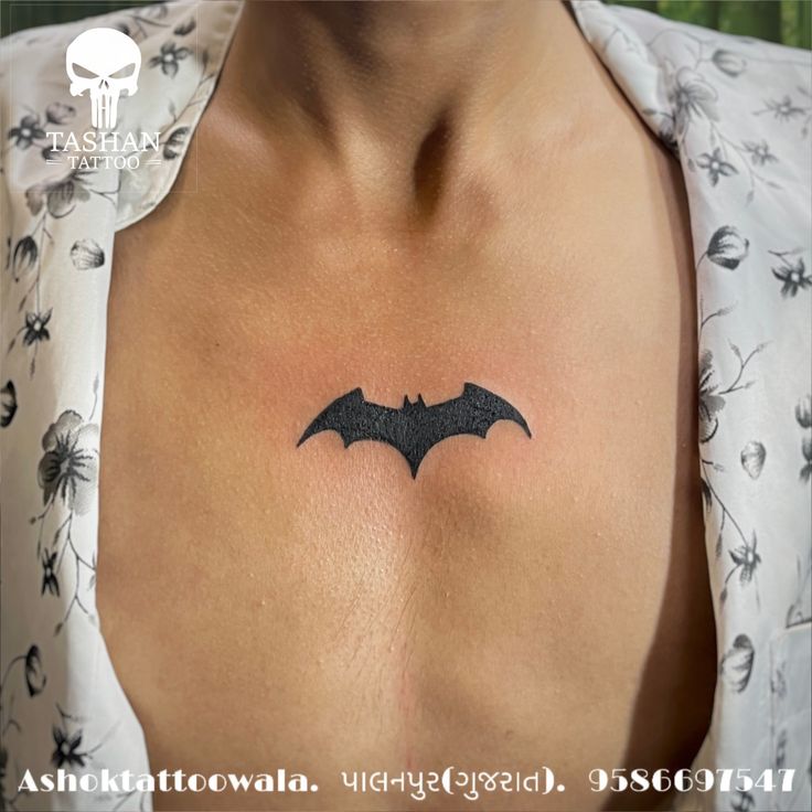 colorful Batman tattoos for men