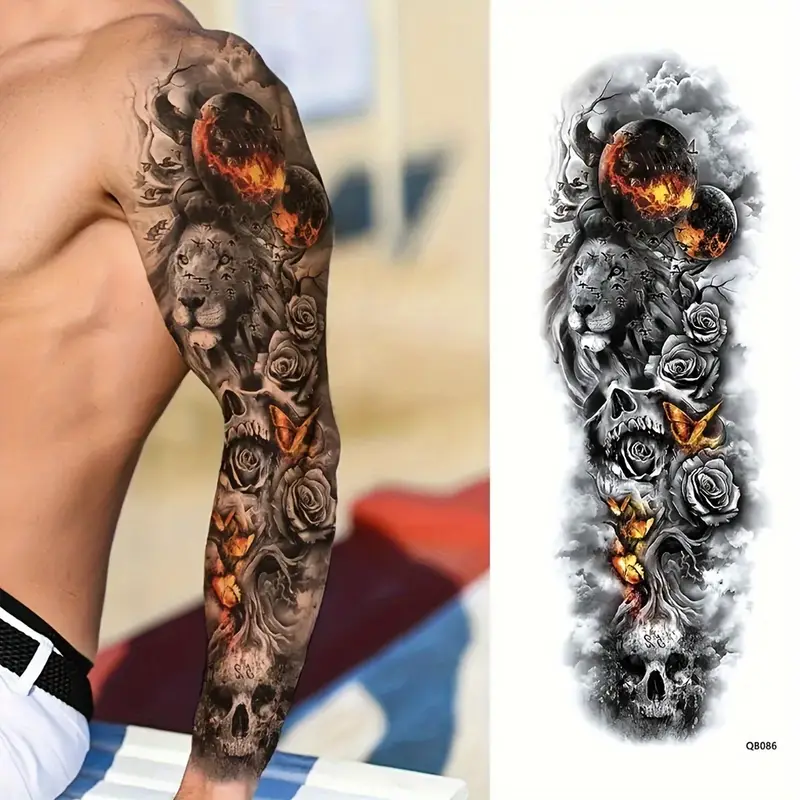 colorful sleeve tattoos for men 0023