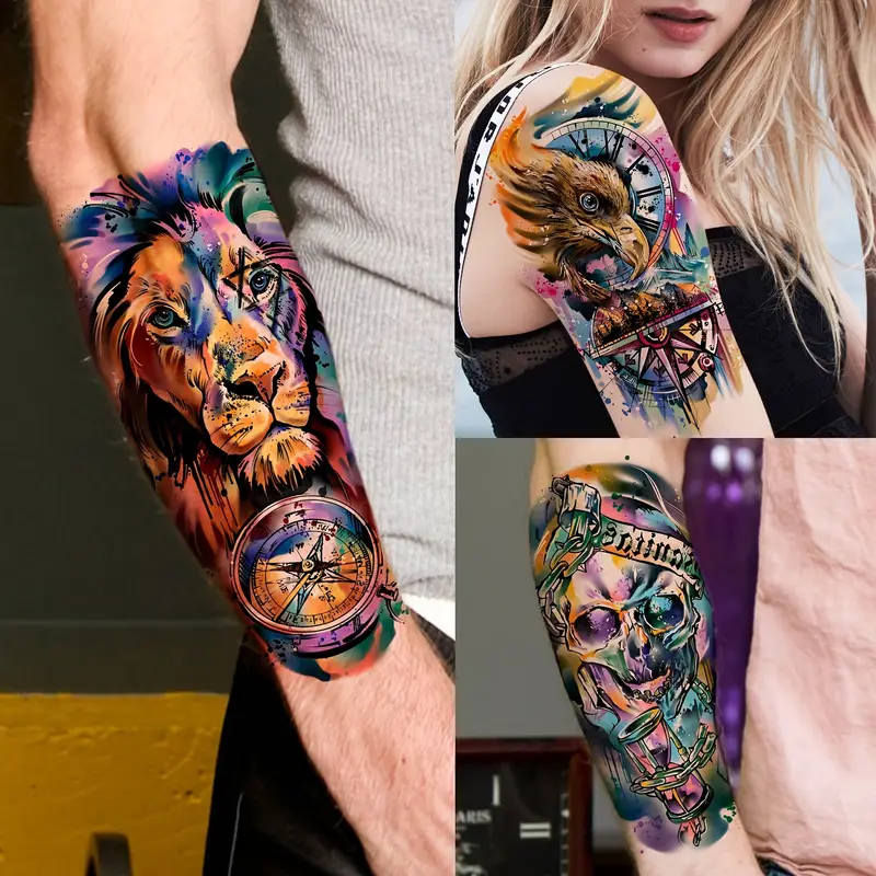 colorful sleeve tattoos for men 0031