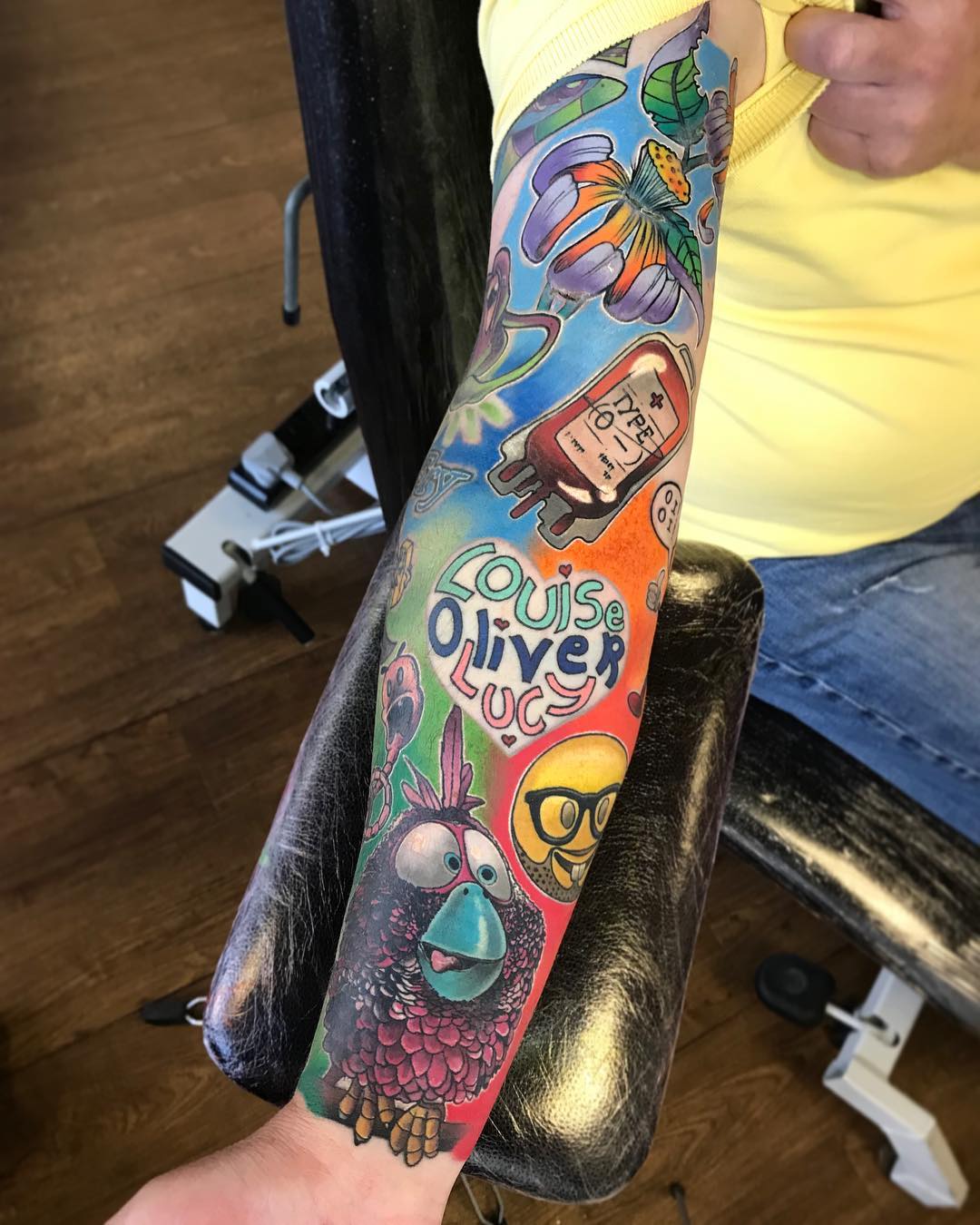 colorful sleeve tattoos for men 0033