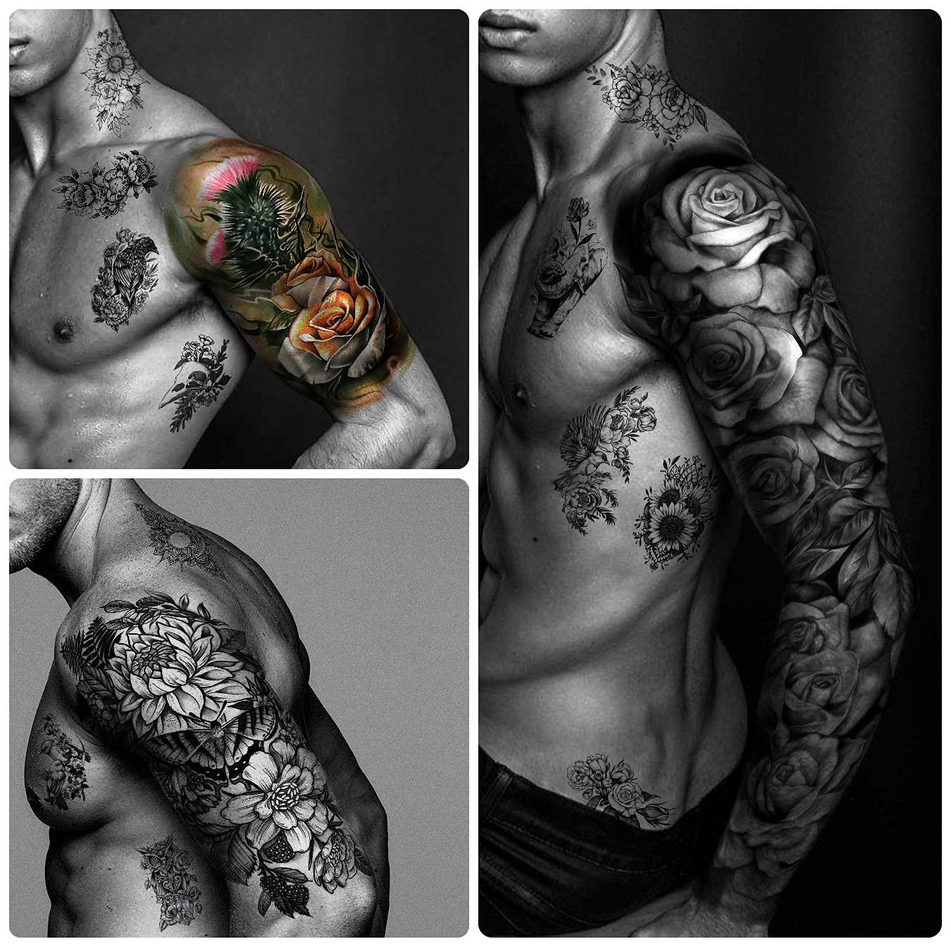 colorful sleeve tattoos for men 0035