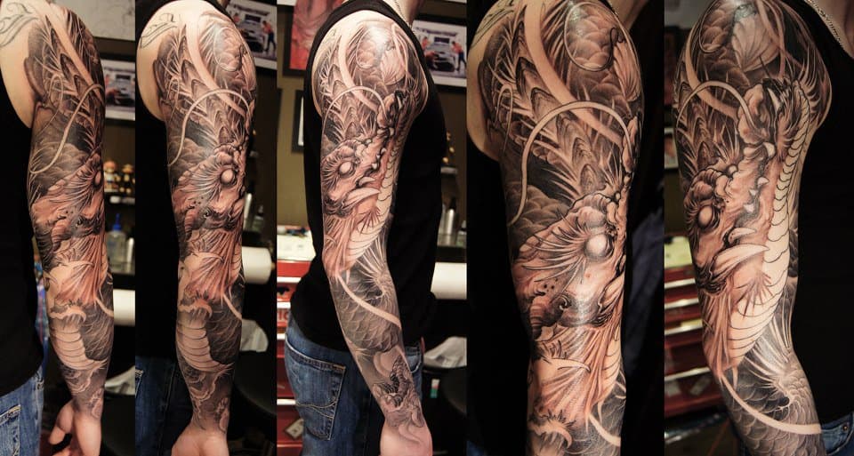 colorful sleeve tattoos for men 0042