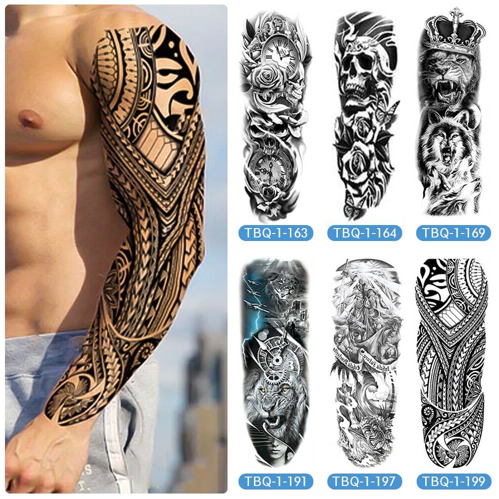 colorful sleeve tattoos for men 0043