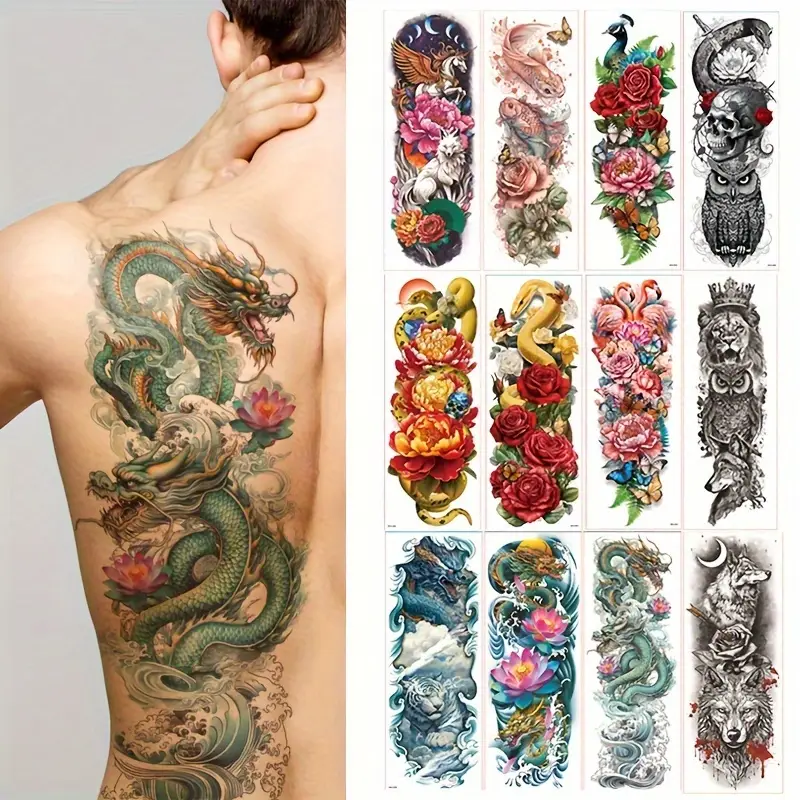 colorful sleeve tattoos for men 0051