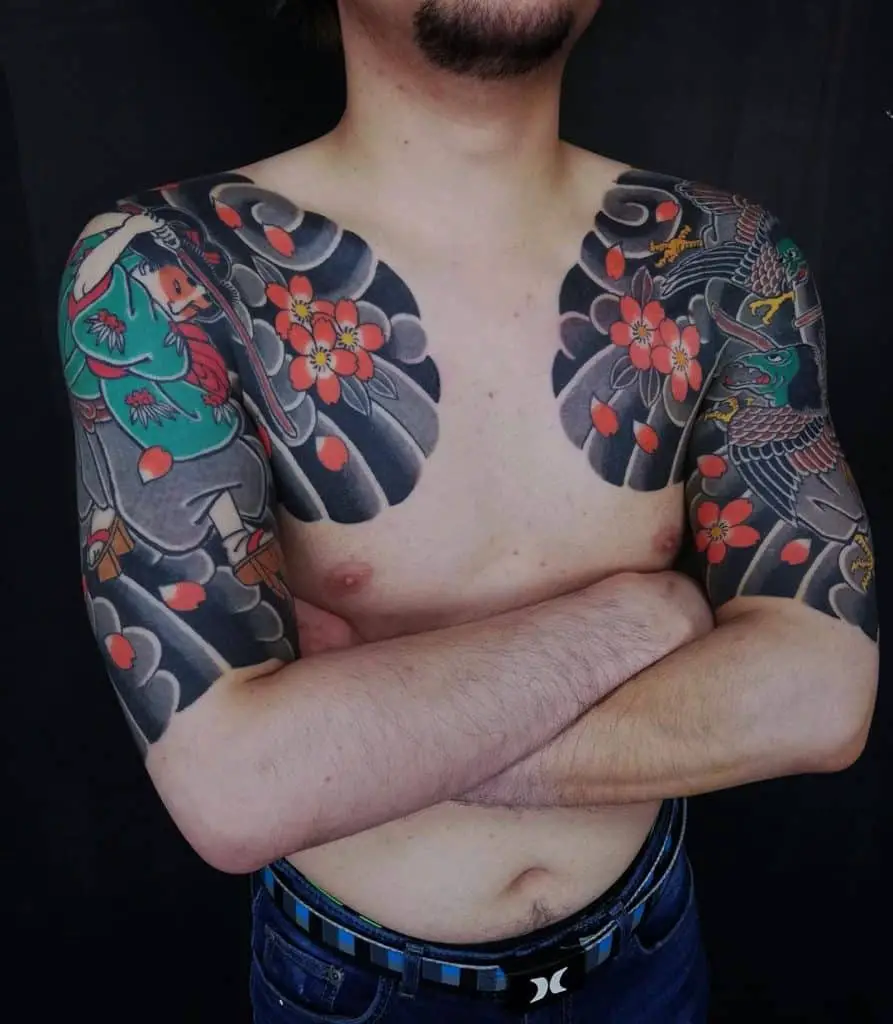 colorful sleeve tattoos for men 0059