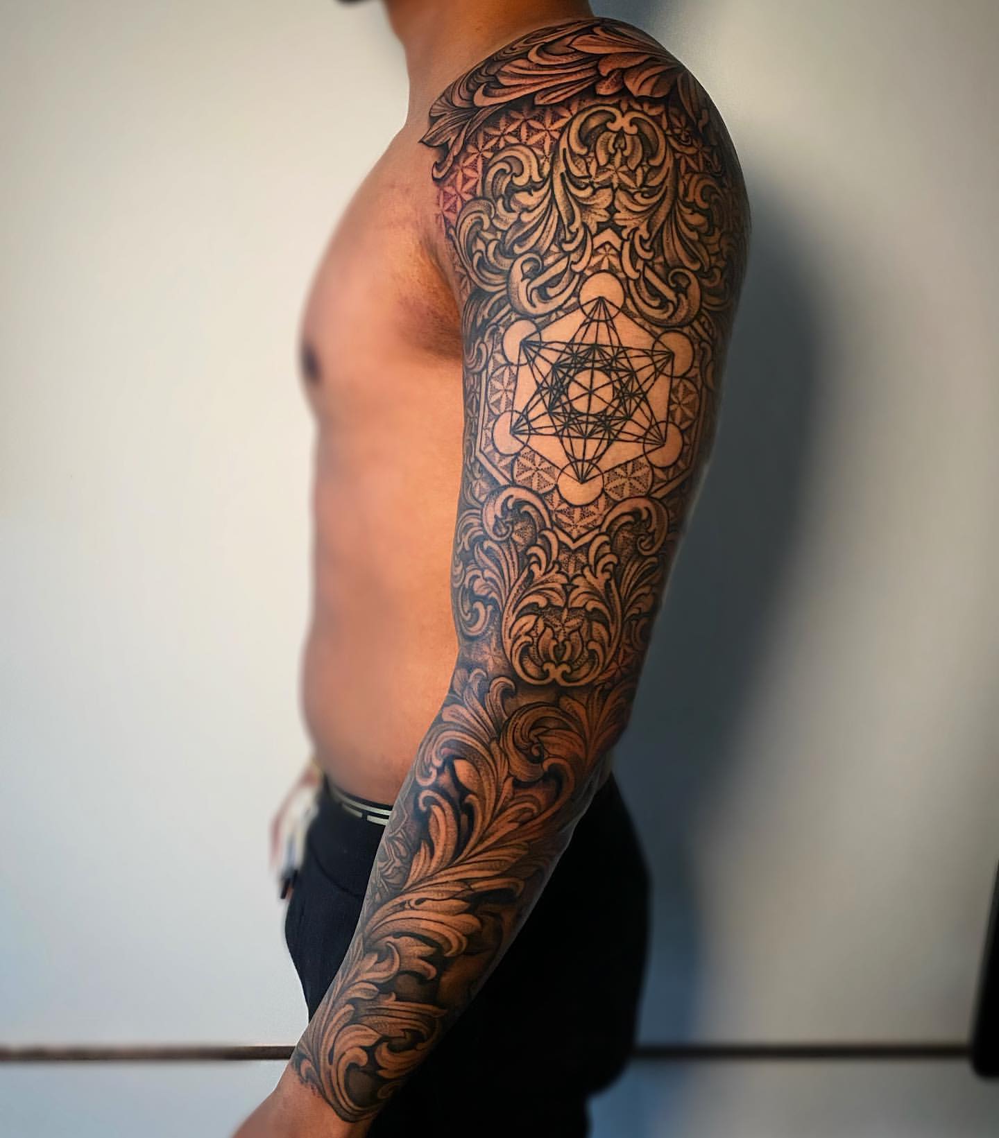 colorful sleeve tattoos for men 0064