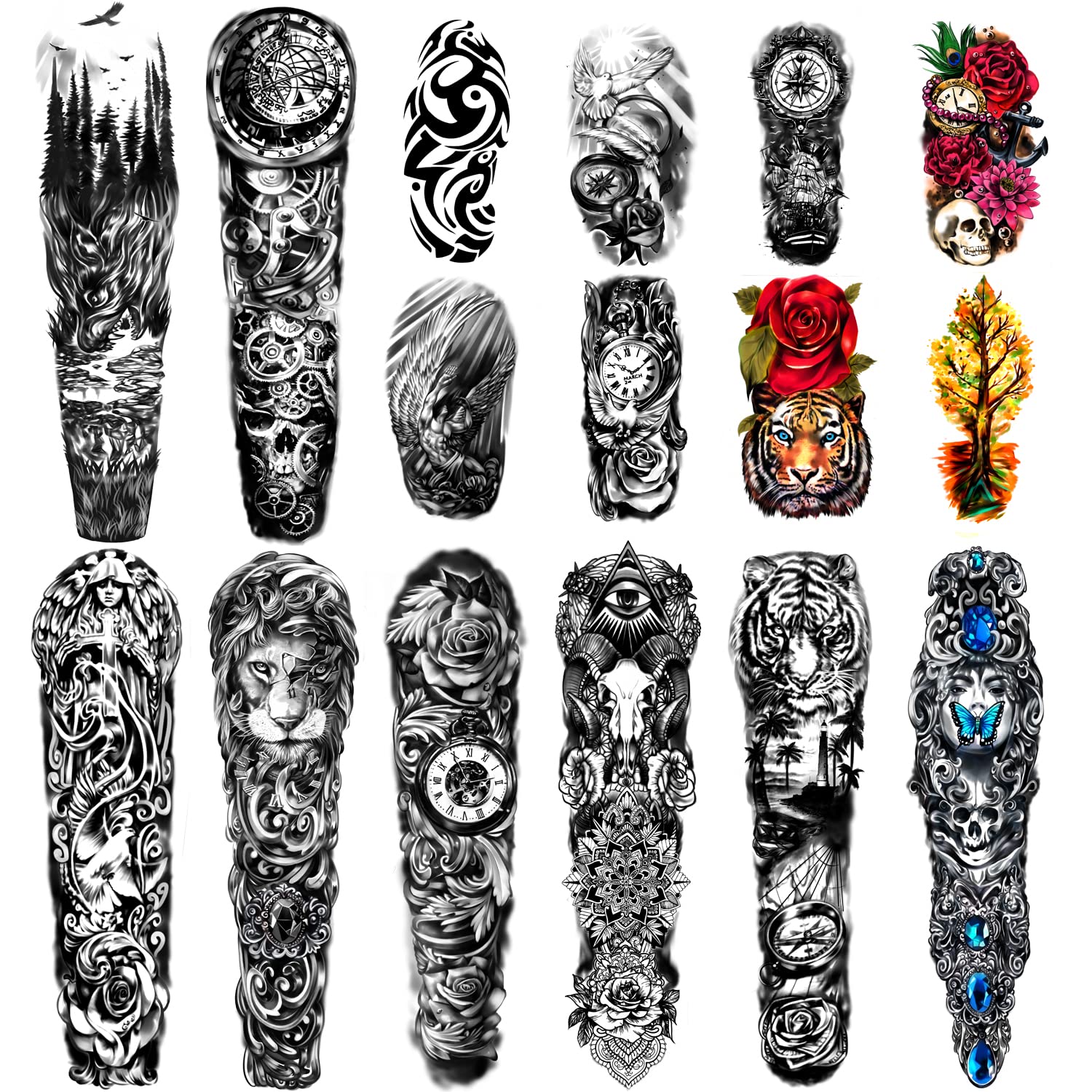 colorful sleeve tattoos for men 0073