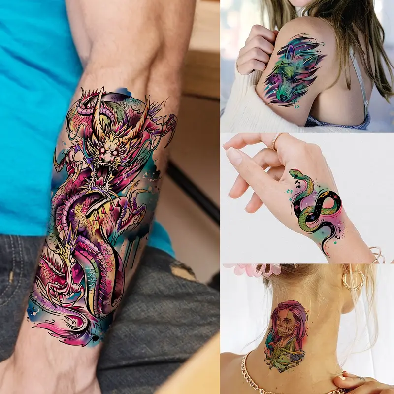 colorful sleeve tattoos for men 0074