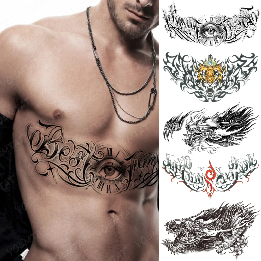 compass chest tattoo for men 0046