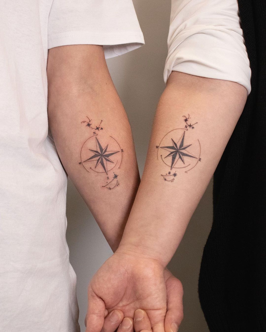 compass forearm tattoos for men 0036