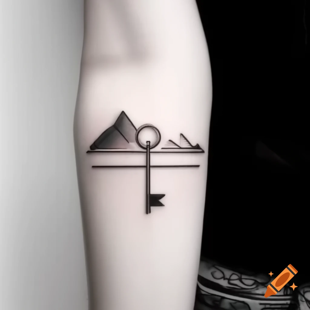 compass forearm tattoos for men 0083