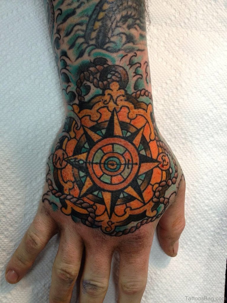 compass forearm tattoos for men 0086