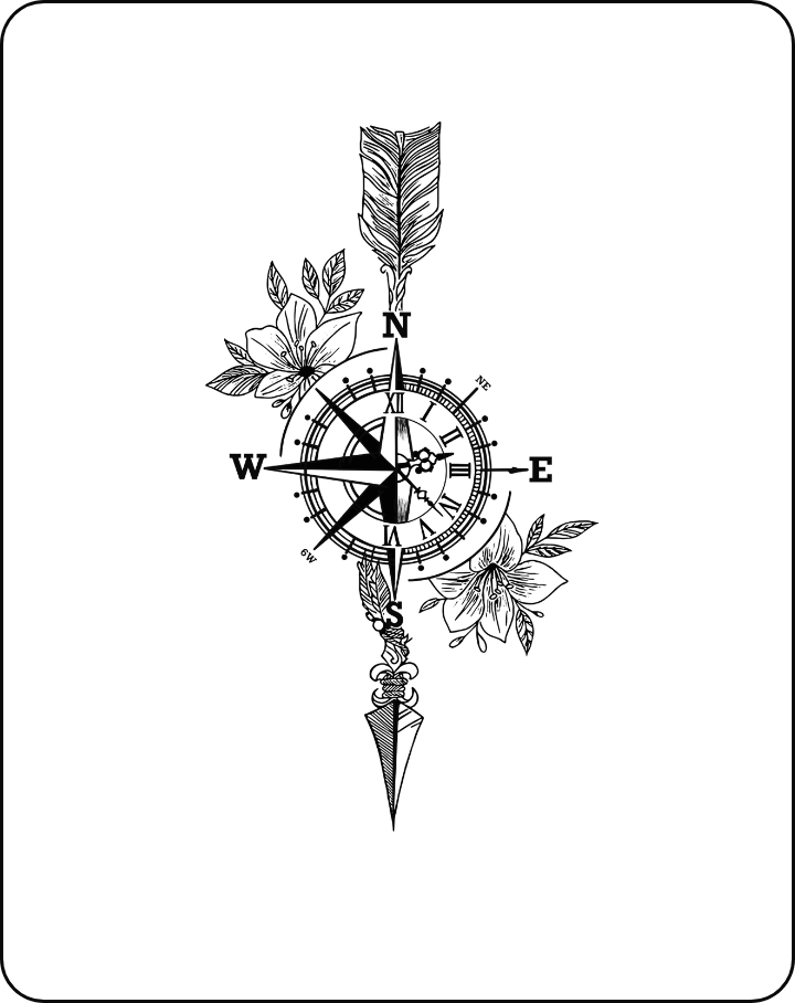 compass forearm tattoos for men 0097