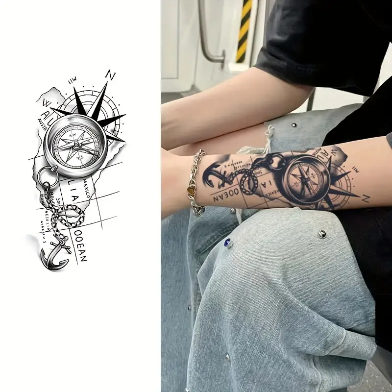 compass tattoos for men 0012