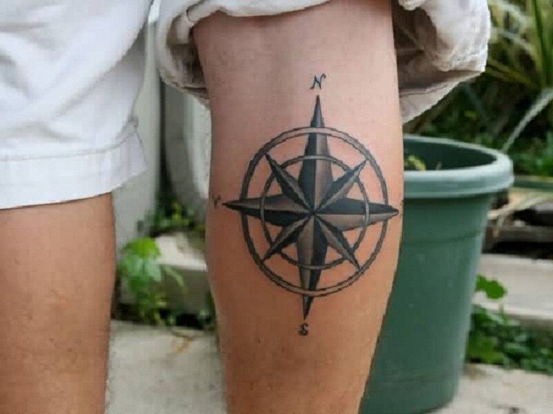 compass tattoos for men 0021