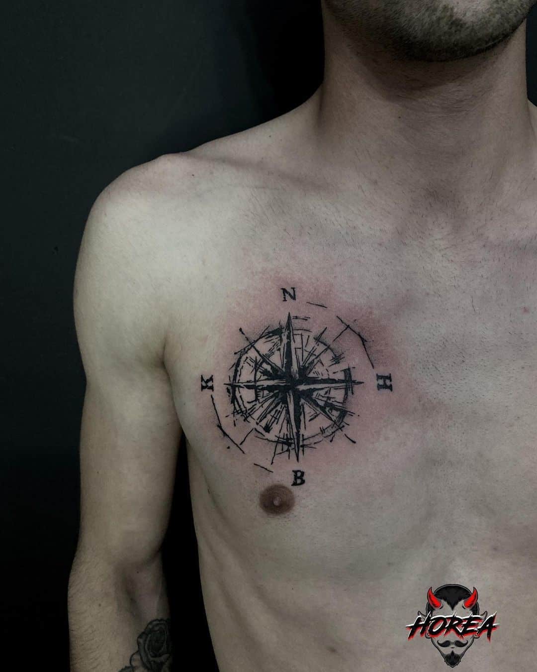 compass tattoos for men 0025