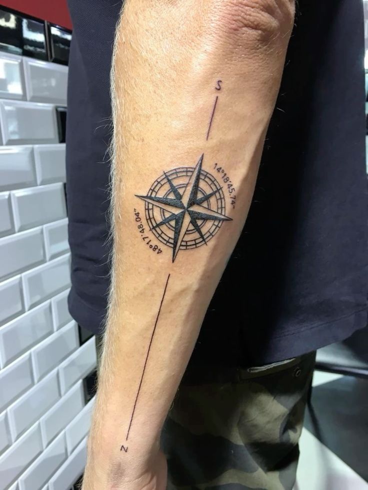 compass tattoos for men 0054