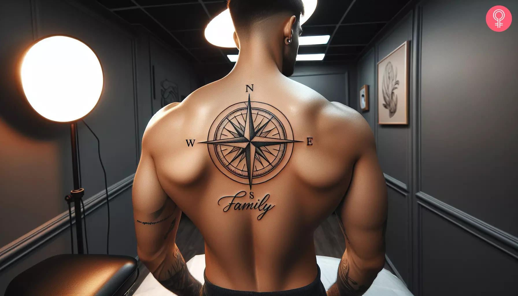 compass tattoos for men 0056