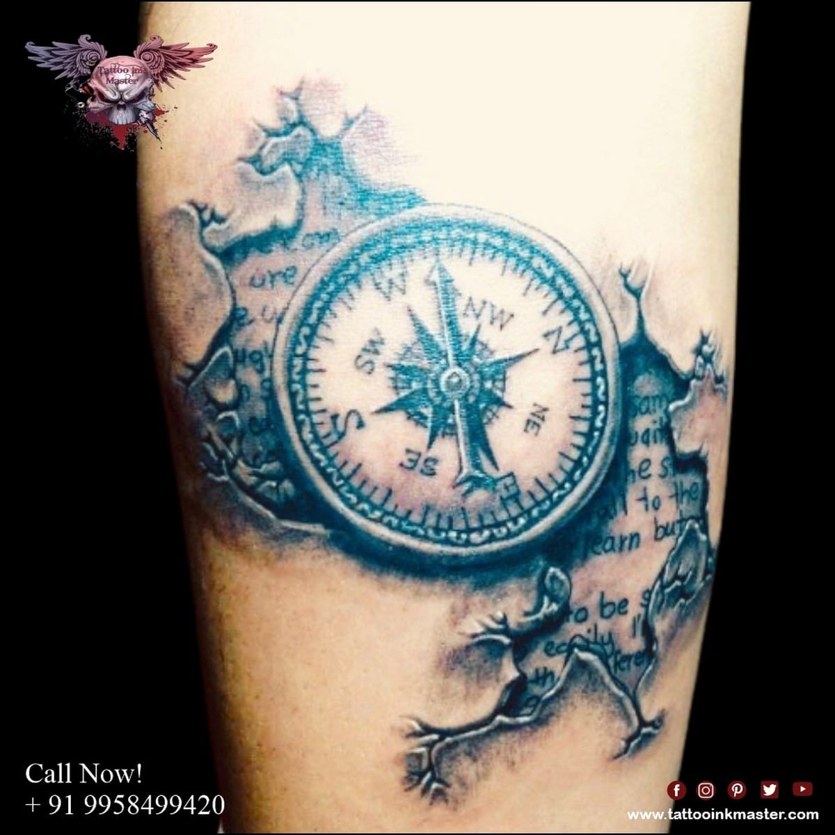 compass tattoos for men 0057