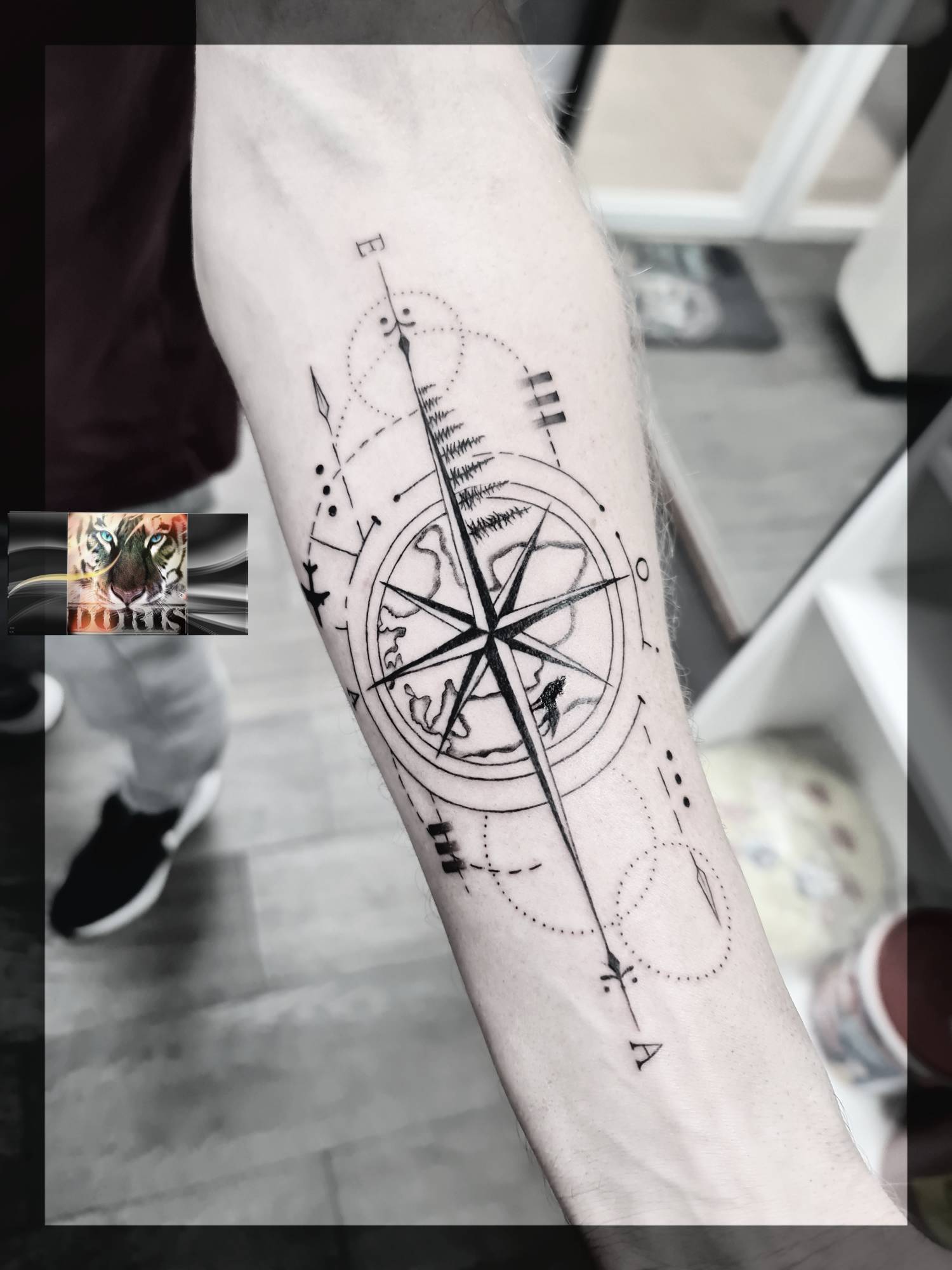 compass tattoos for men 0067