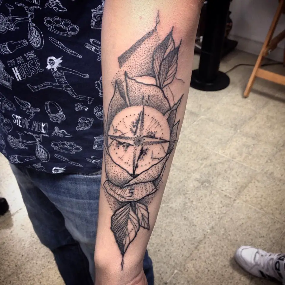 compass tattoos for men 0070