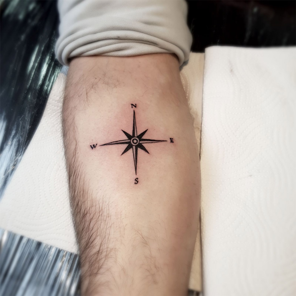 compass tattoos for men 0076