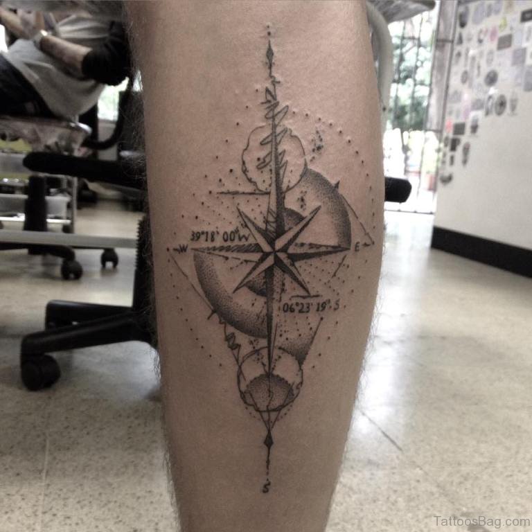 compass tattoos for men 0085