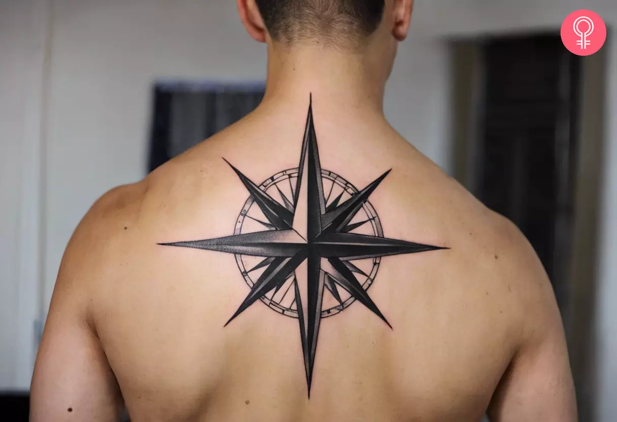 compass tattoos for men 0091