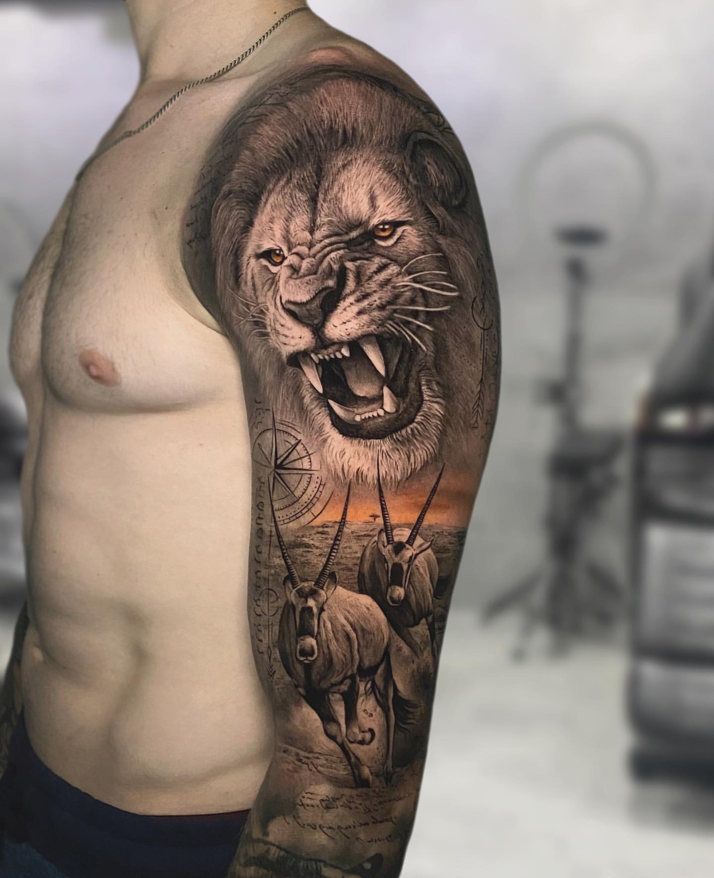 cool bicep tattoos for men