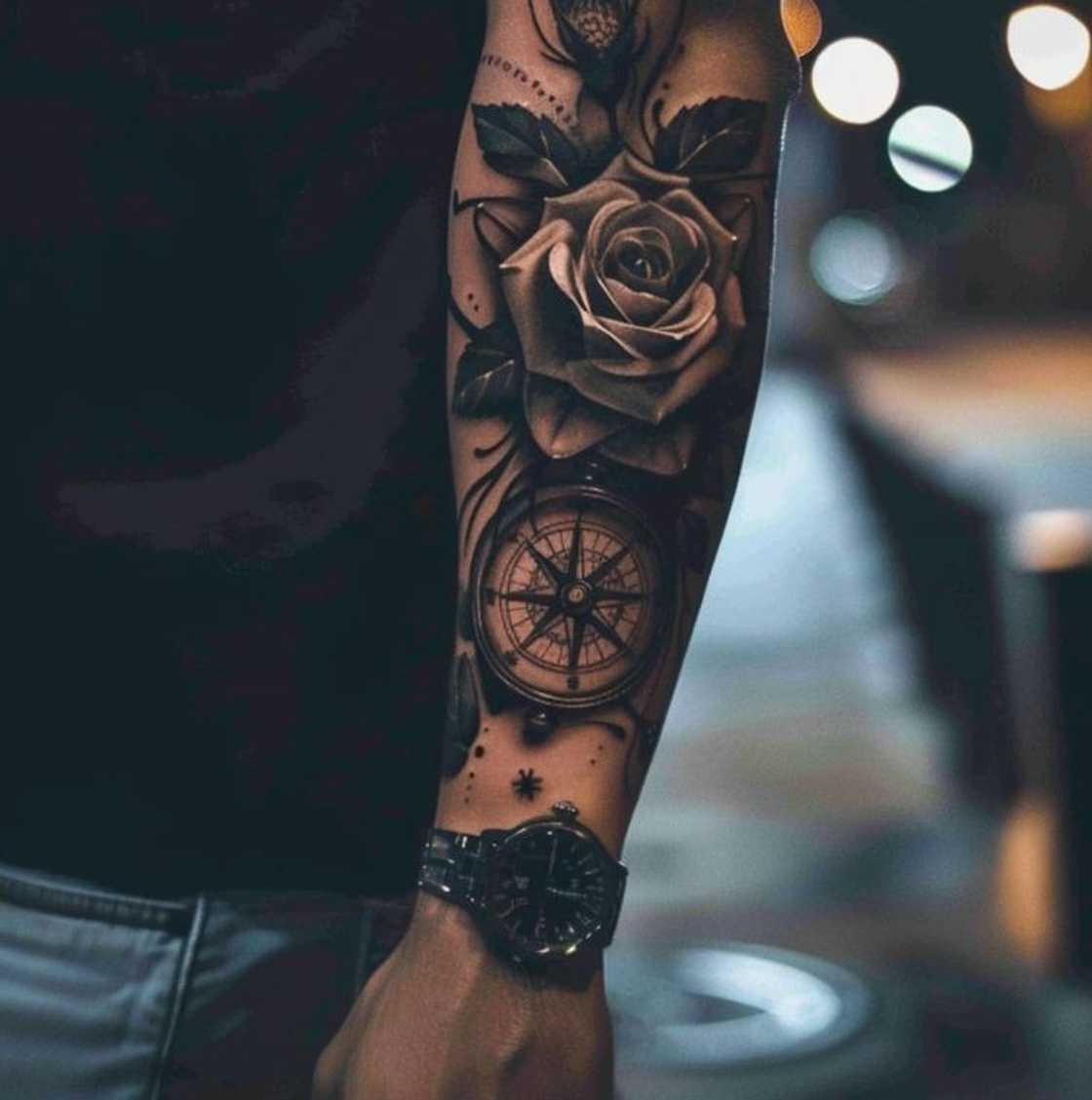 cool forearm tattoos for black men