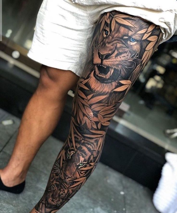 cool leg tattoos for men