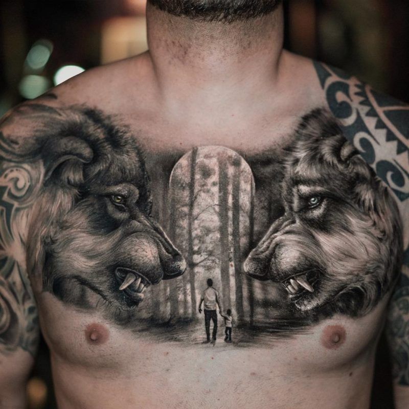 cover up chest tattoos for men 0042