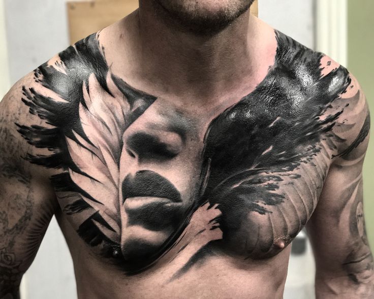 cover up chest tattoos for men 0051