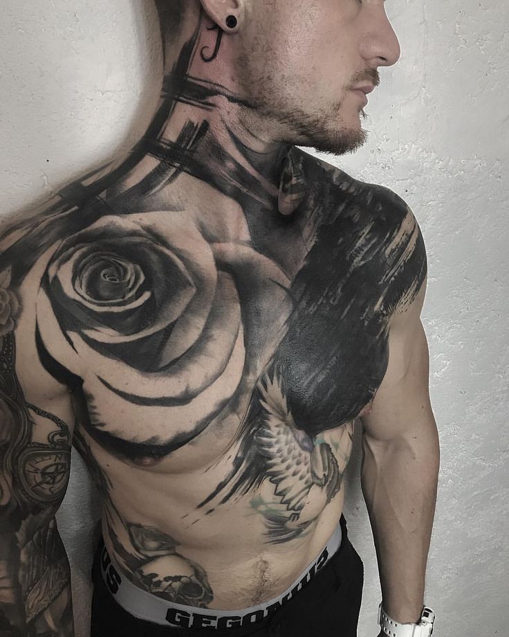 cover up chest tattoos for men 0089