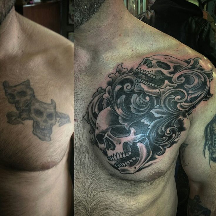 cover up chest tattoos for men 0091