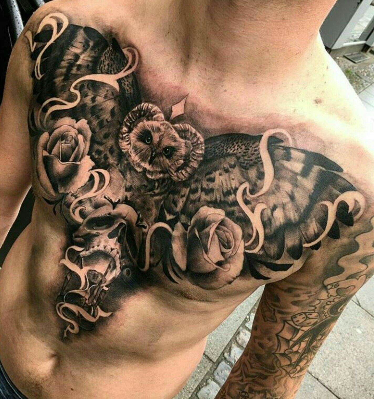 cover up chest tattoos for men 0093