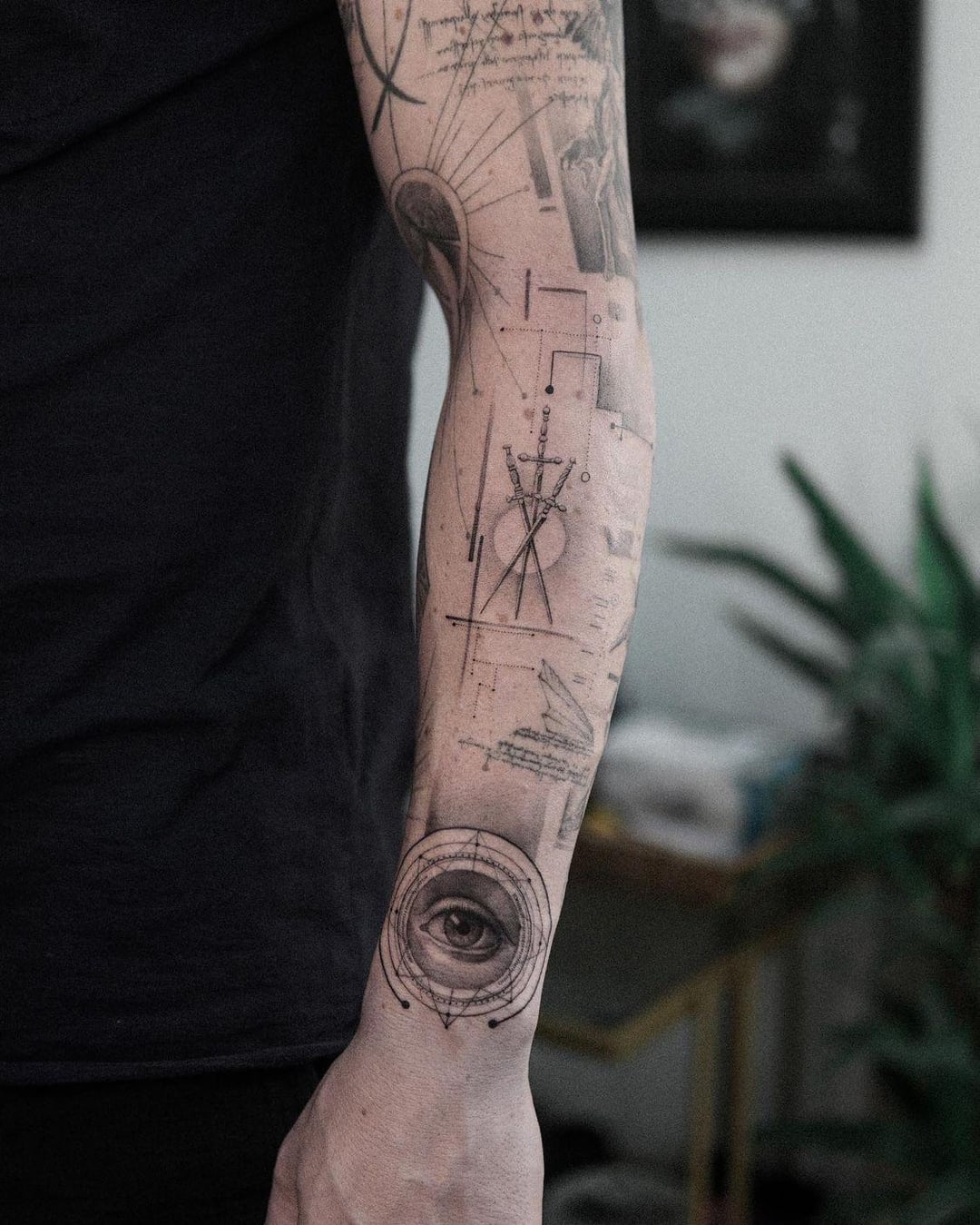 creative abstract tattoo ideas for men