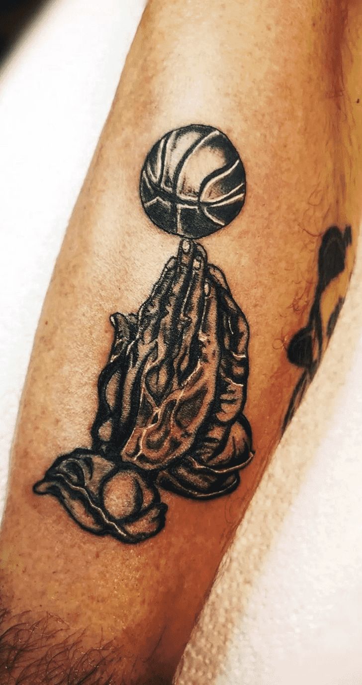 creative basketball tattoos for men