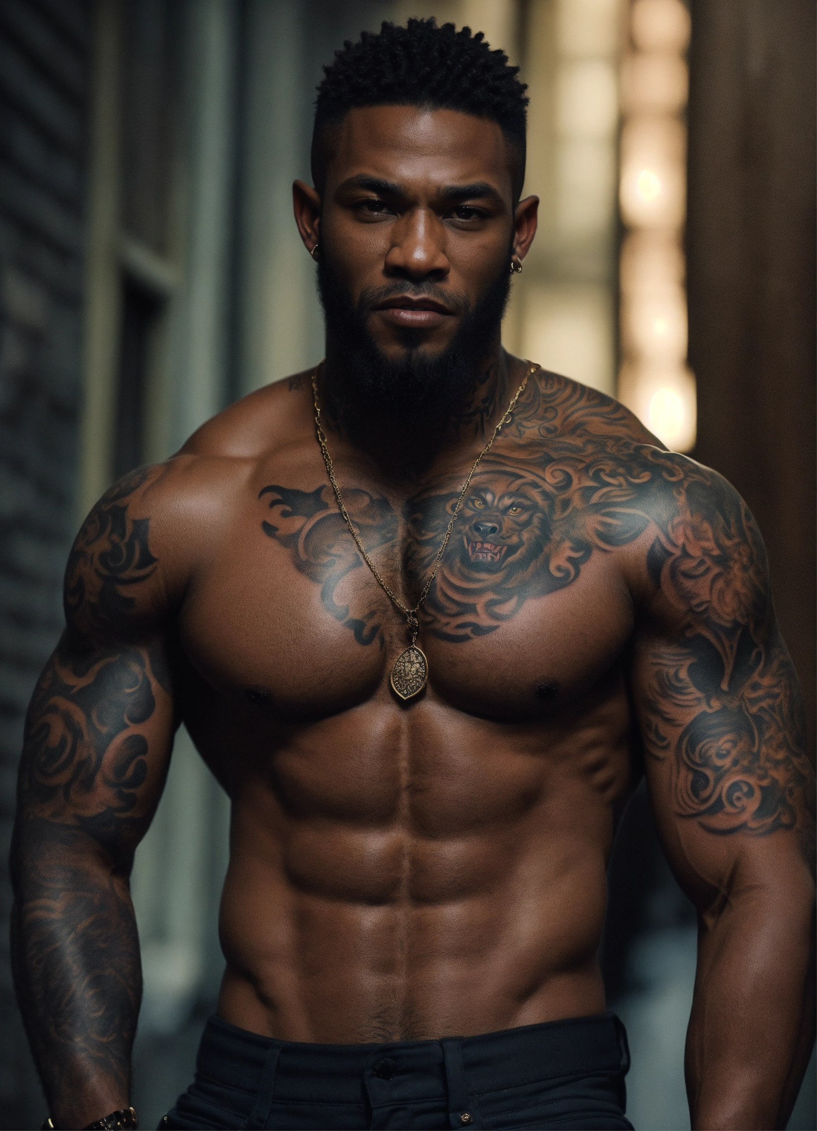 creative chest tattoo placements for black men.