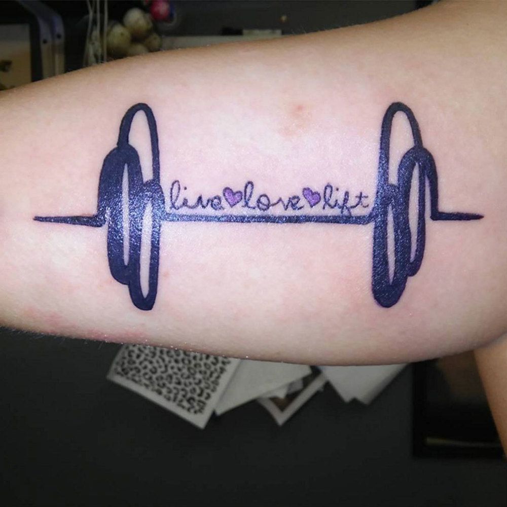 creative gym tattoo ideas for men