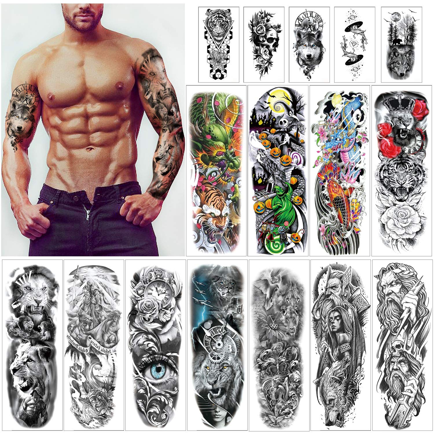 creative ideas for sleeve tattoos for men.