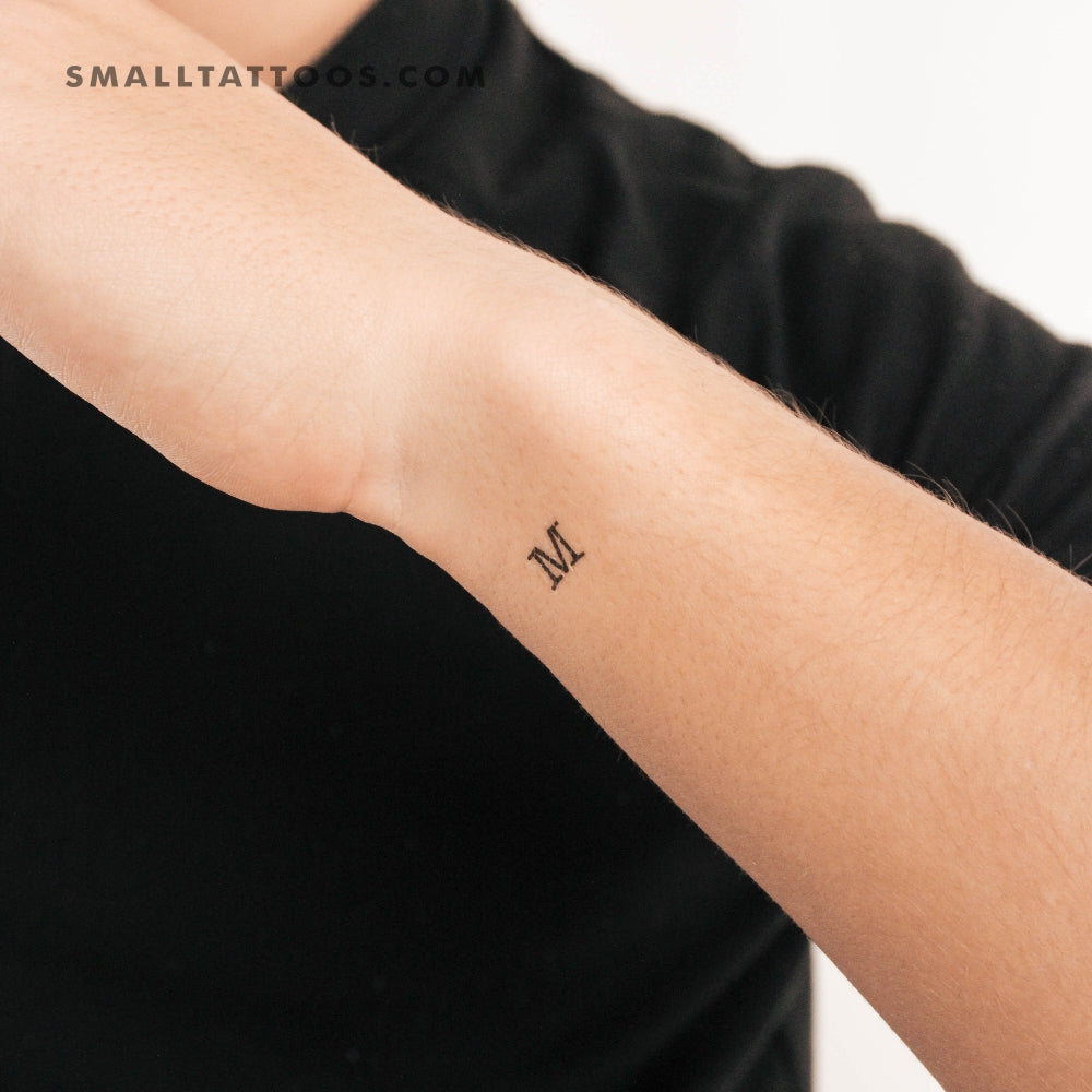 creative initial tattoos for men