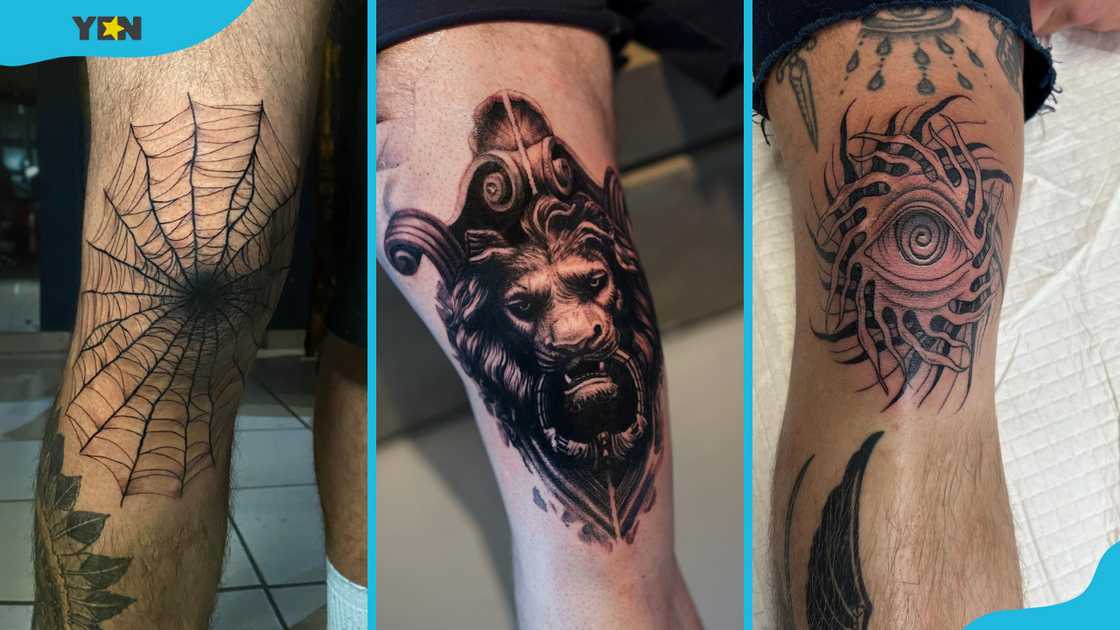 creative knee tattoo styles for men