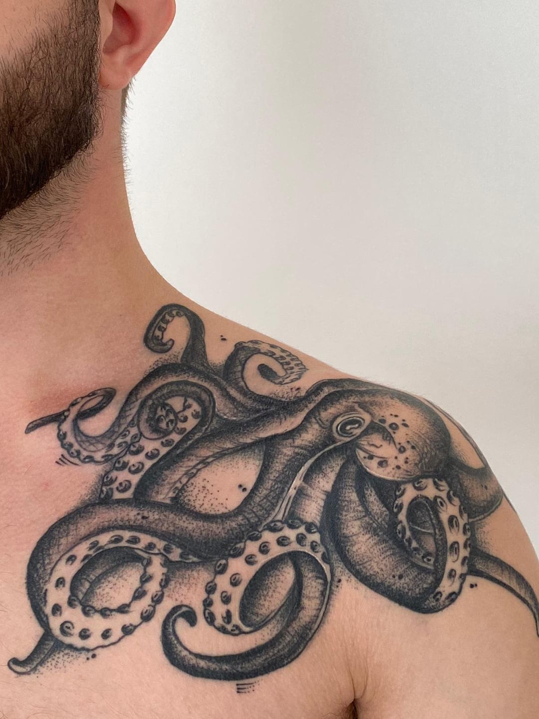 creative octopus tattoos for men