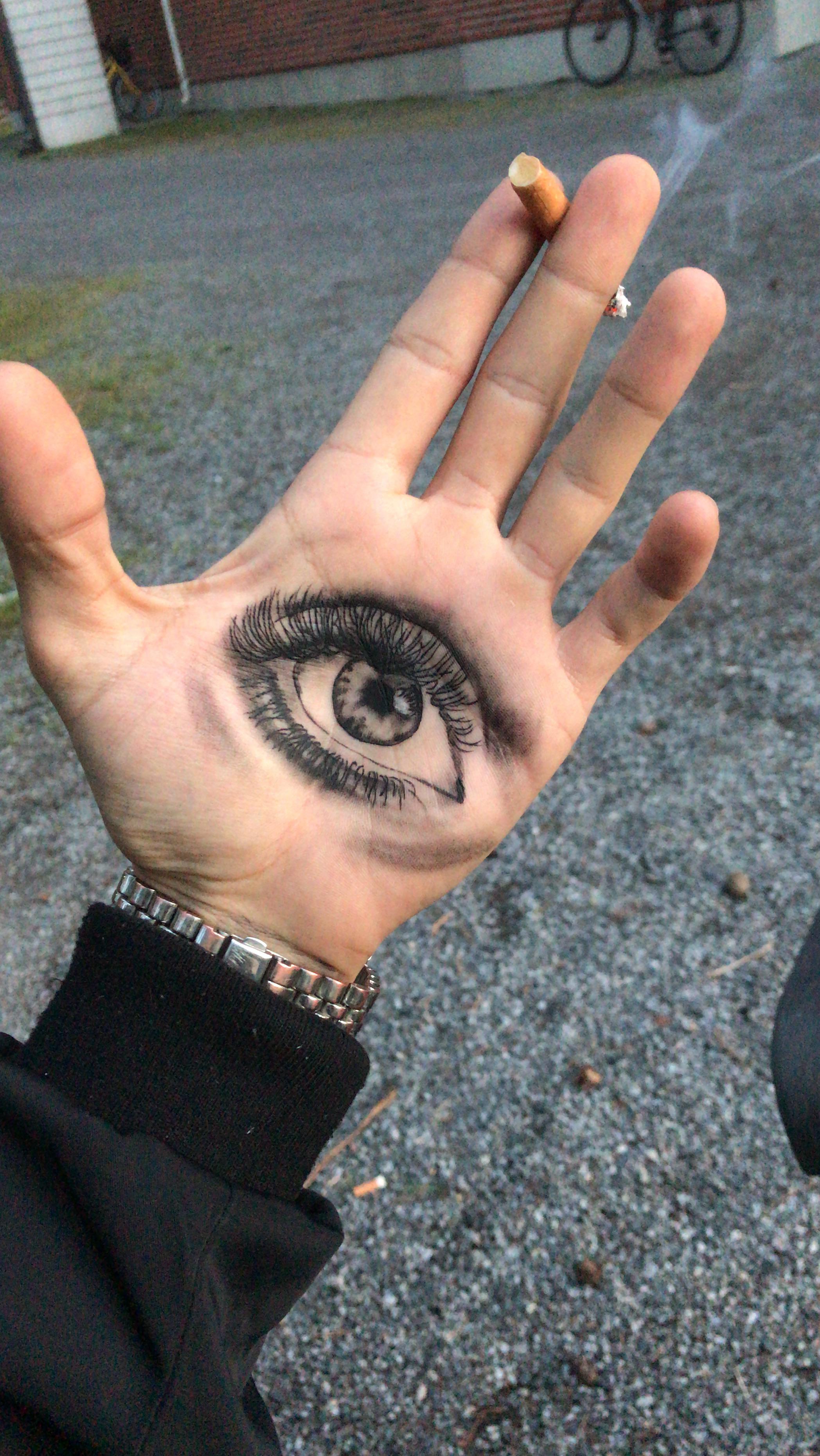 creative placements for eye hand tattoos for men