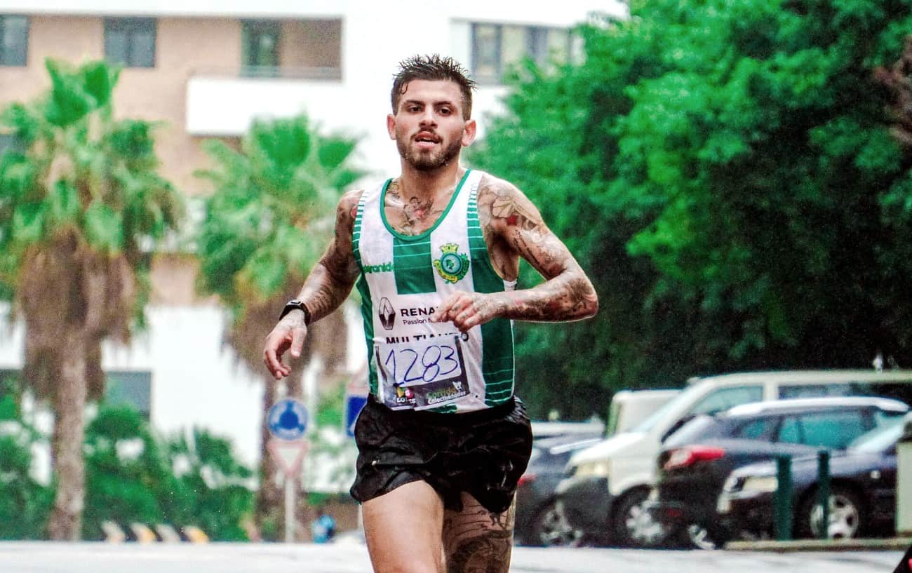 creative running tattoos for men