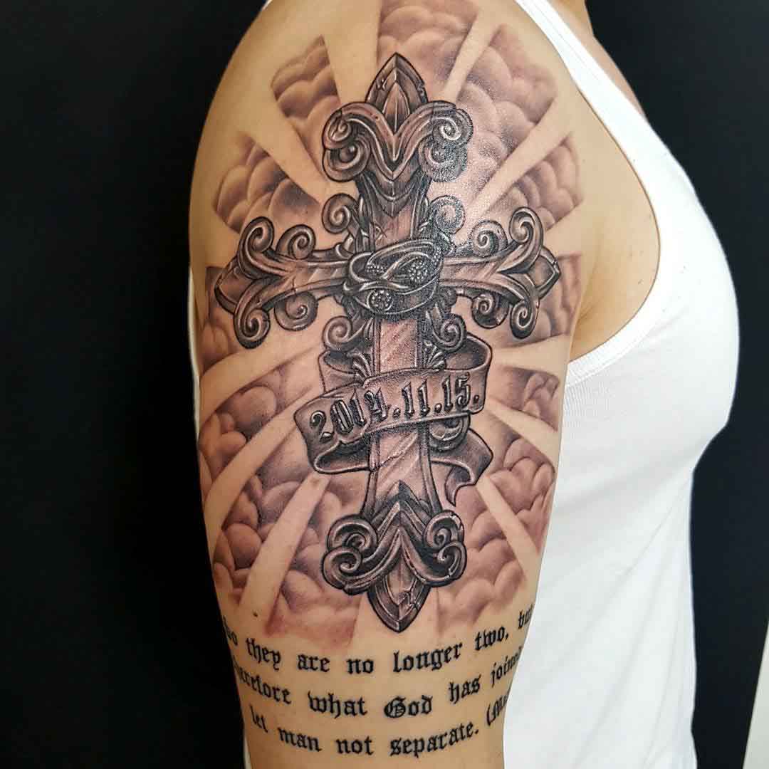 creativity in religious tattoos for men