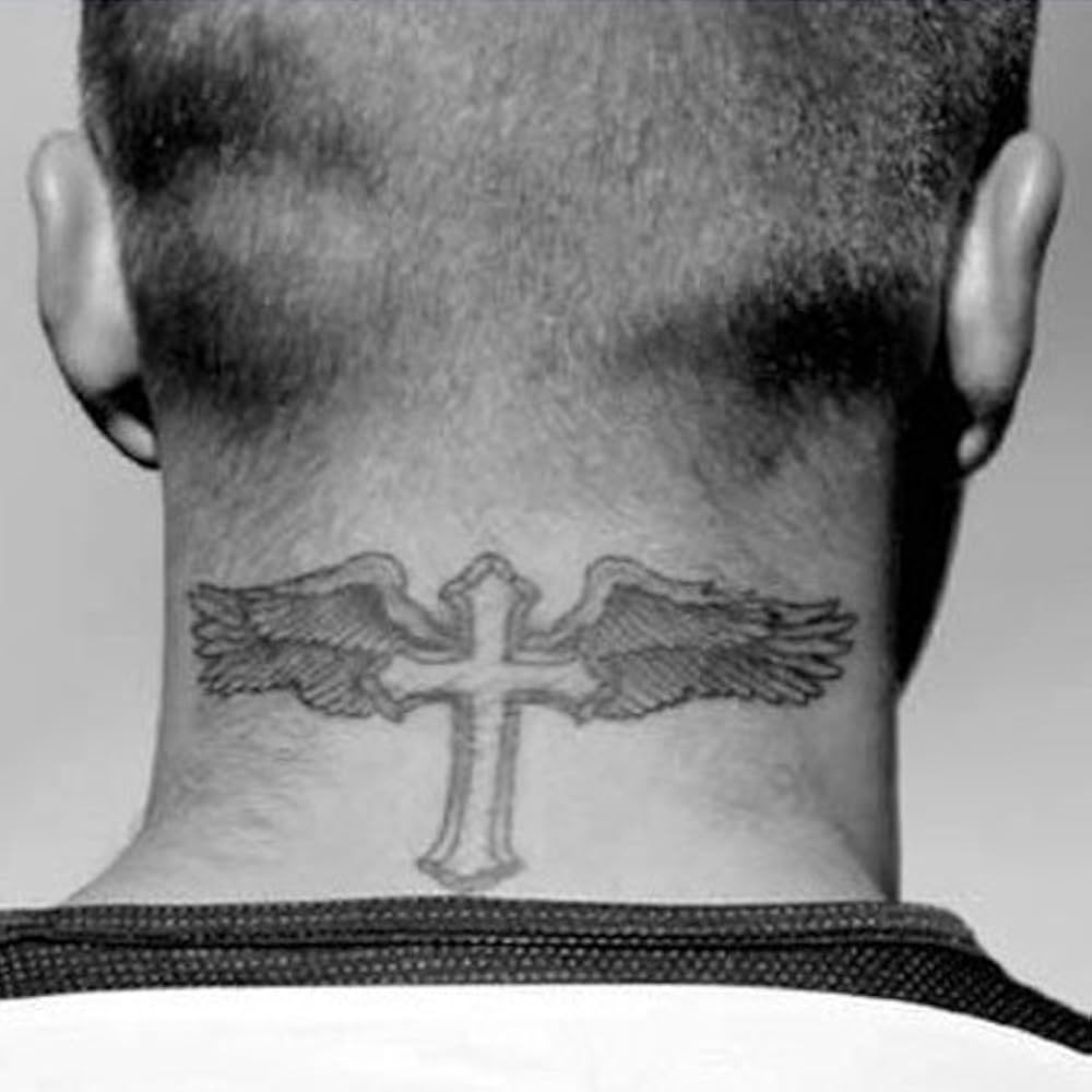 Cross neck tattoos for men 0016