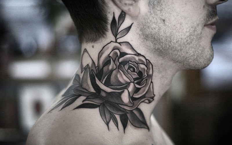 Cross neck tattoos for men 0034